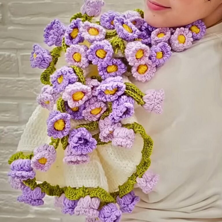 Charming Crochet Rose Bouquet Blanket Pattern to Brighten Your Space