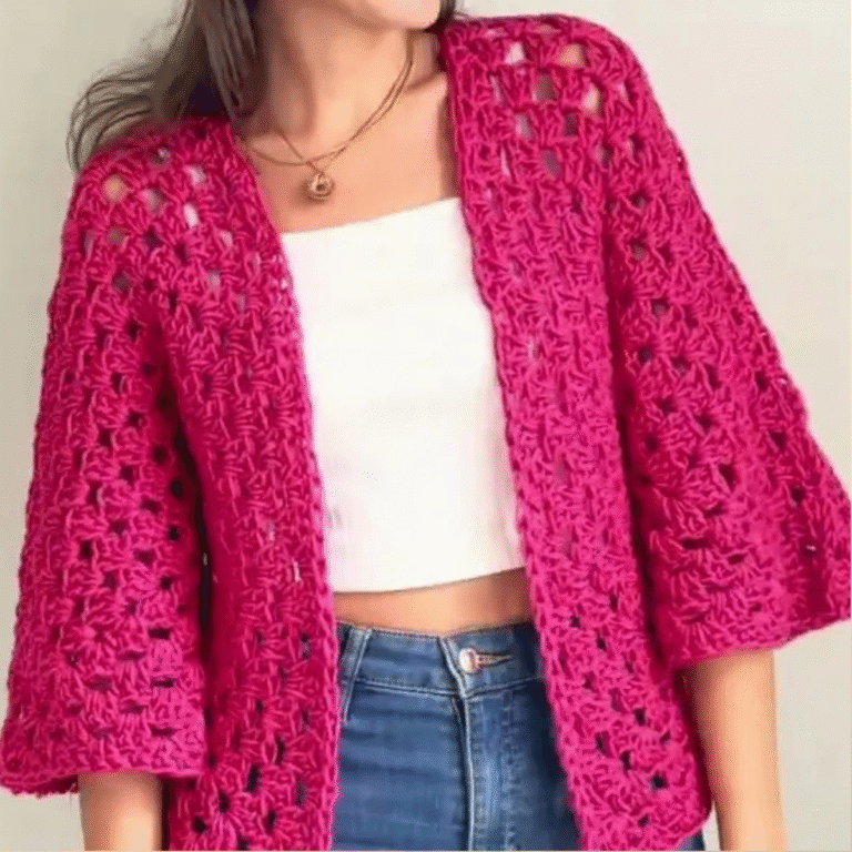 Beautiful Crochet Kimono Pattern You Can Try