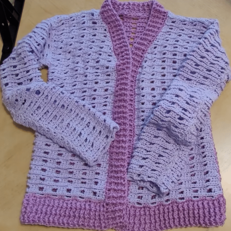 Effortlessly Luxe Crochet Reversible Cardigan Pattern