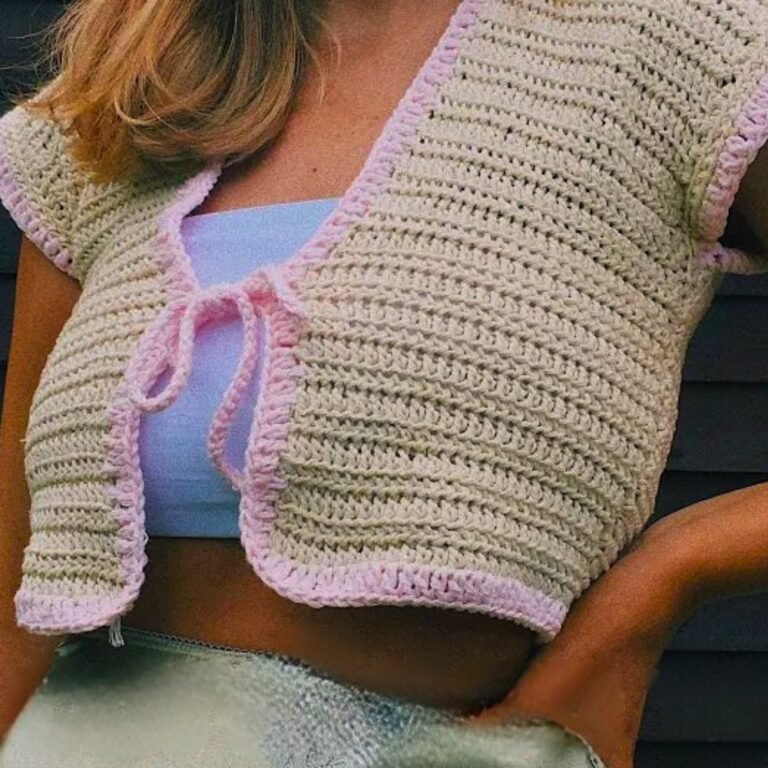 Boho Crochet Tie Cardigan Pattern to Inspire Your Style