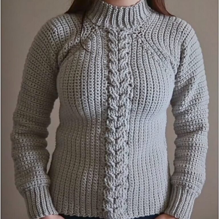 Fresh Crochet Turtleneck Sweater Pattern for Spring