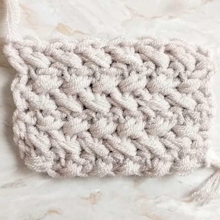Easy Crochet Crossed Single Double Stitch Pattern You’ll Love