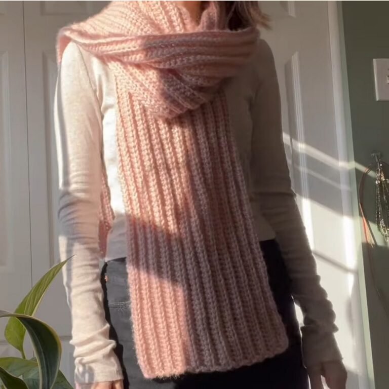 Chunky Crochet Blanket Scarf Pattern for Instant Style