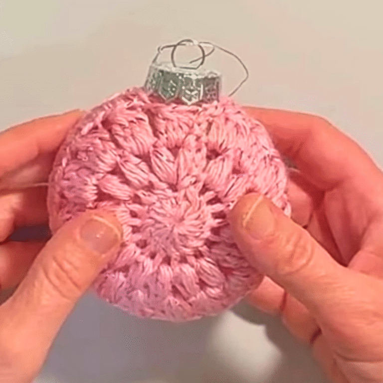 Festive Crochet Granny Square Ornament Pattern For Christmas Cheer
