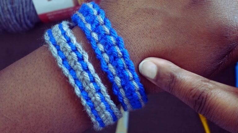Personalized Crochet Friendship Bracelet – Easy & Fun Pattern