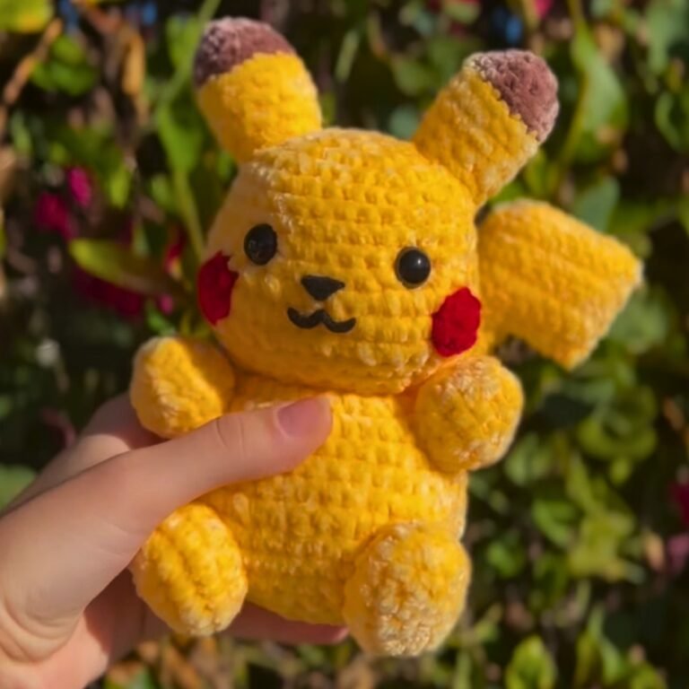 Cute Amigurumi Crochet Pikachu Pattern for Beginners