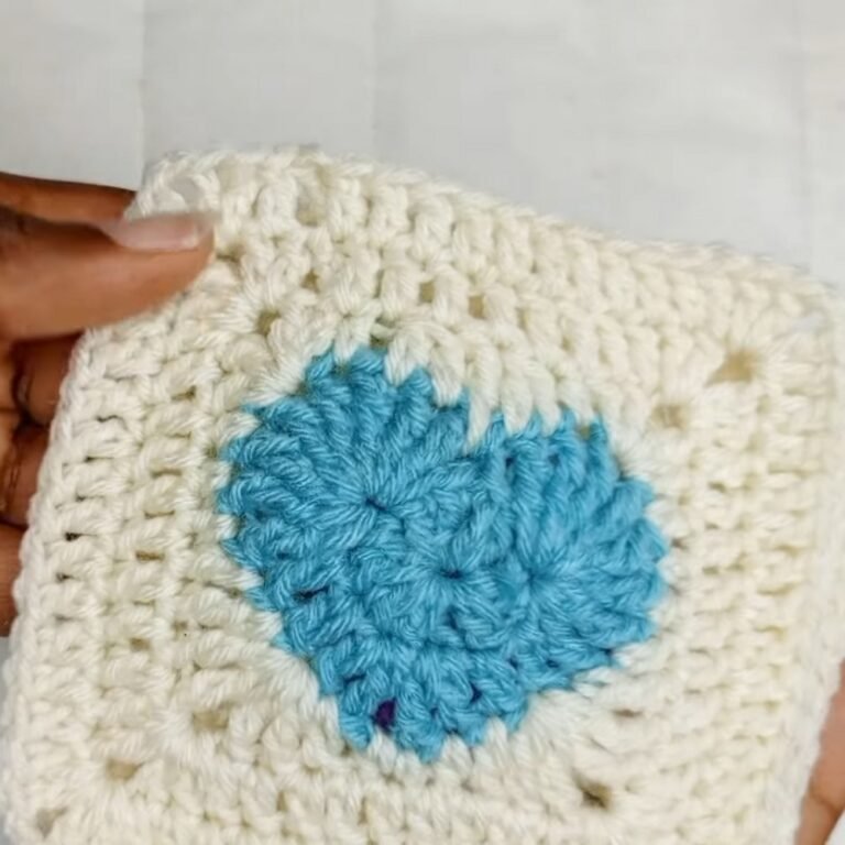 Incredible Crochet Granny Squares Heart for Fun Projects