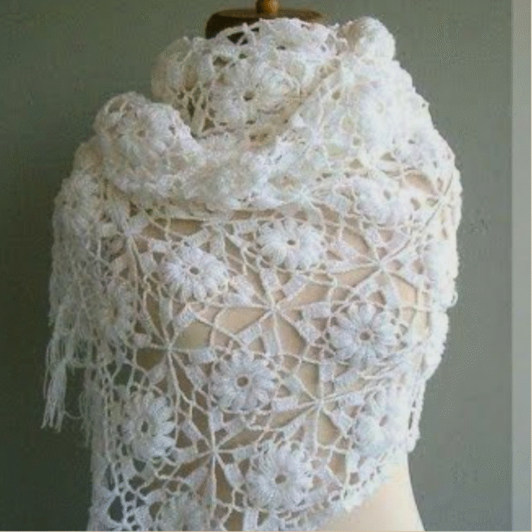 Light and Breezy Crochet Shawl Pattern for Summer