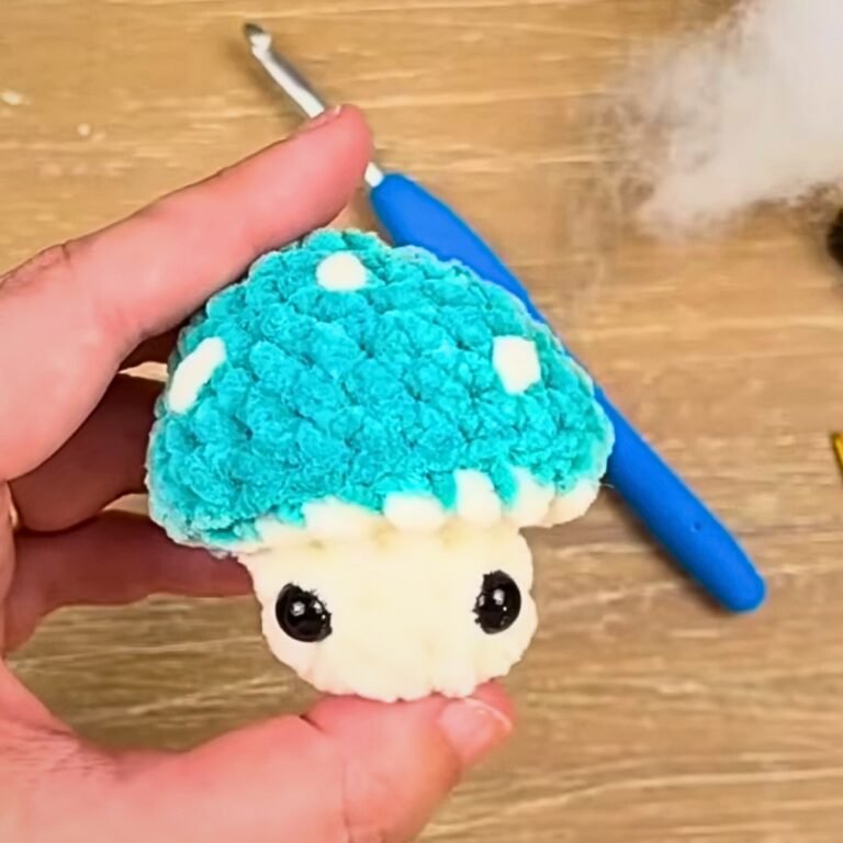 Cute & Fun Crochet Popping Mushroom Pattern for Unique Decor
