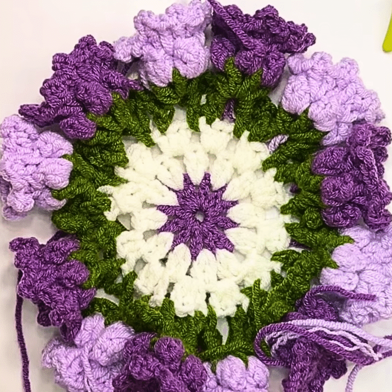 Lively Crochet Floral Coaster Pattern for a Fresh Look