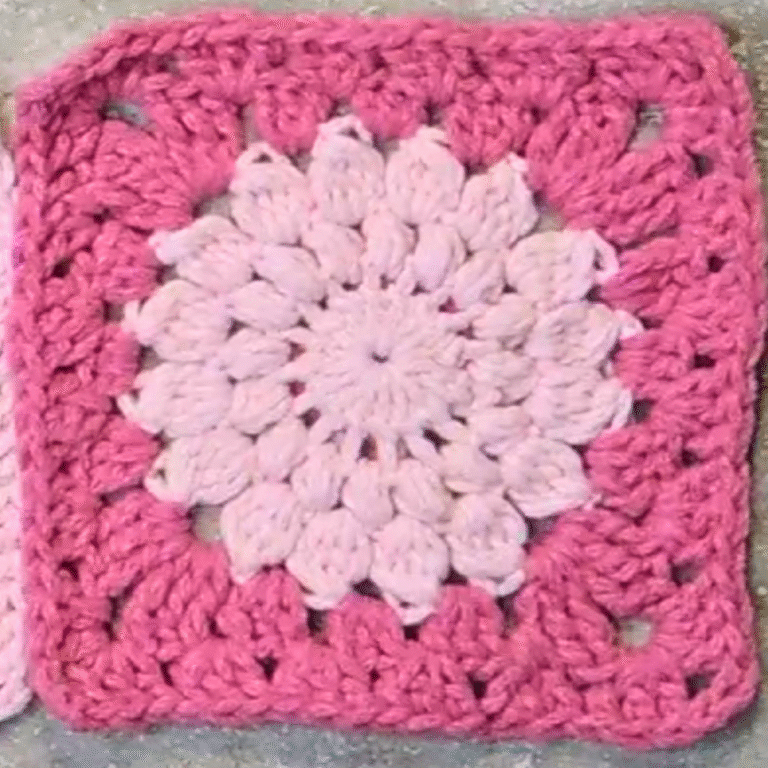 Vibrant Crochet Sunburst Granny Square to Brighten Your Projects