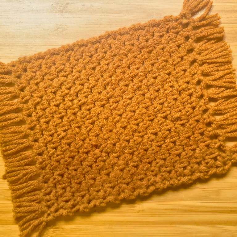 Chic Crochet Boho Rug Coaster Pattern for Your Home