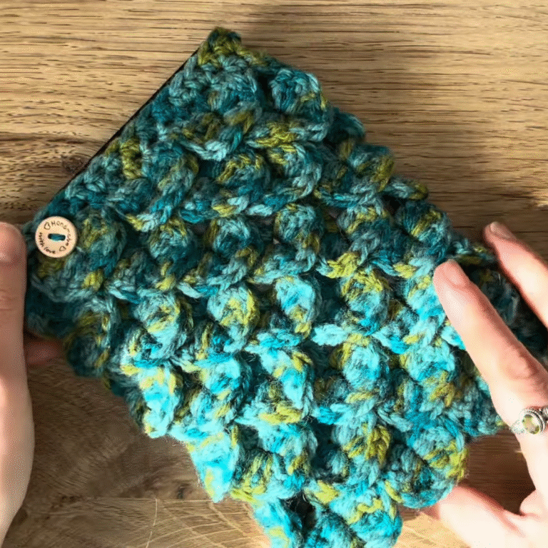 Stunning Crochet Kindle Sleeve In Crocodile Stitch Pattern