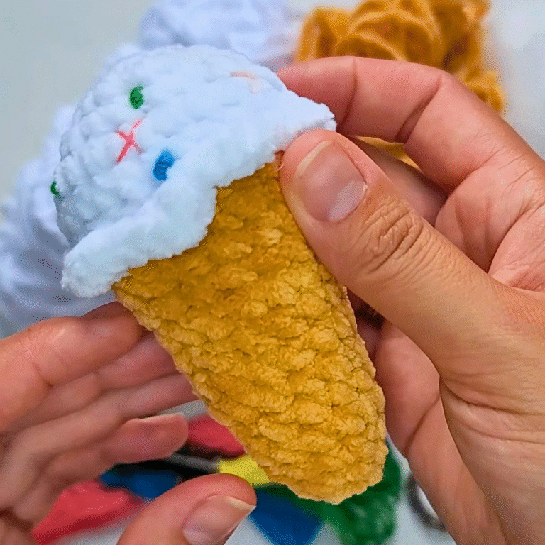 Best Amigurumi Crochet Ice Cream Keychains Pattern for Gift