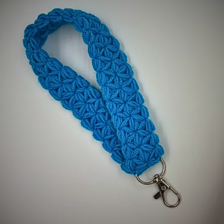 Charming Crochet Jasmine Stitch Keychain for All Skill Levels